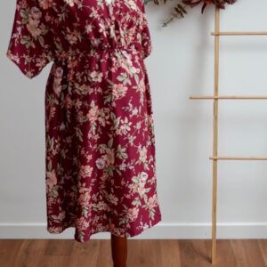 Next Maroon Floral Maternity Dress