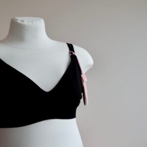 Boob Breastfeeding Black Bralette