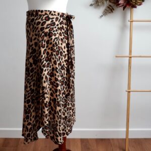 New Look Animal Print Wrap Skirt