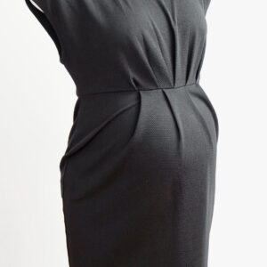 New Look Maternity Black Front Pleated Dress