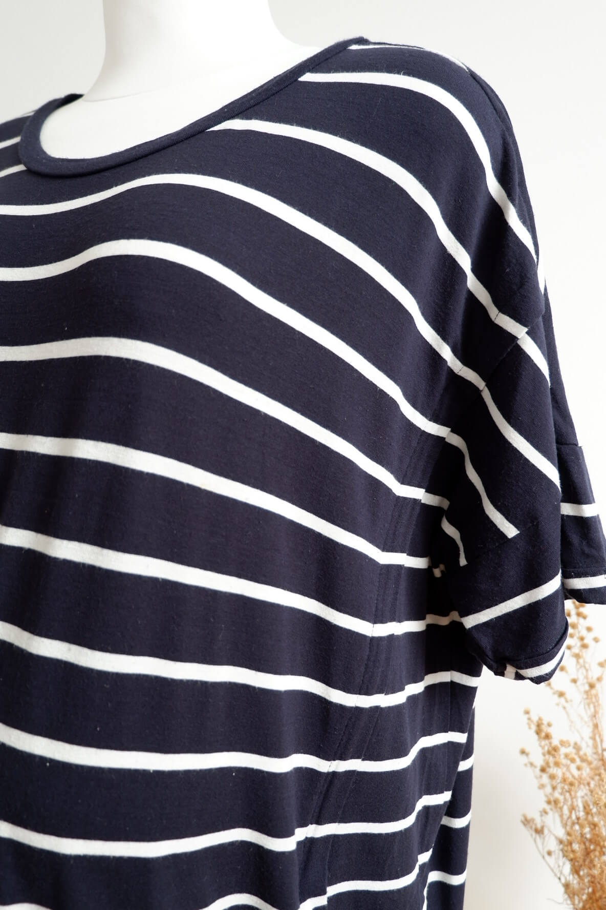 Blue And White Striped T Shirt Dress 2026.Seraphine Oversized Maternity and Breastfeeding Strip T-Shirt Dress ...